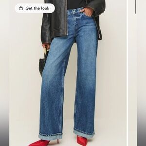 Reformation Cary Wide Leg Jeans